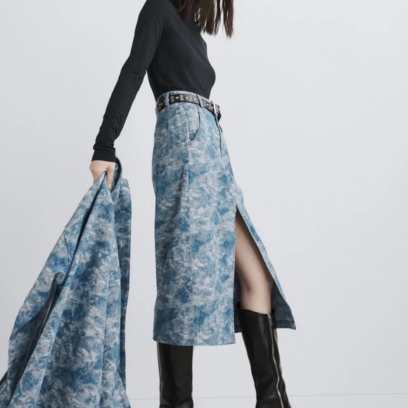 NWT. rag & bone denim midi skirt. Size 25. - Picture 8 of 16